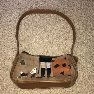 Suede purse
